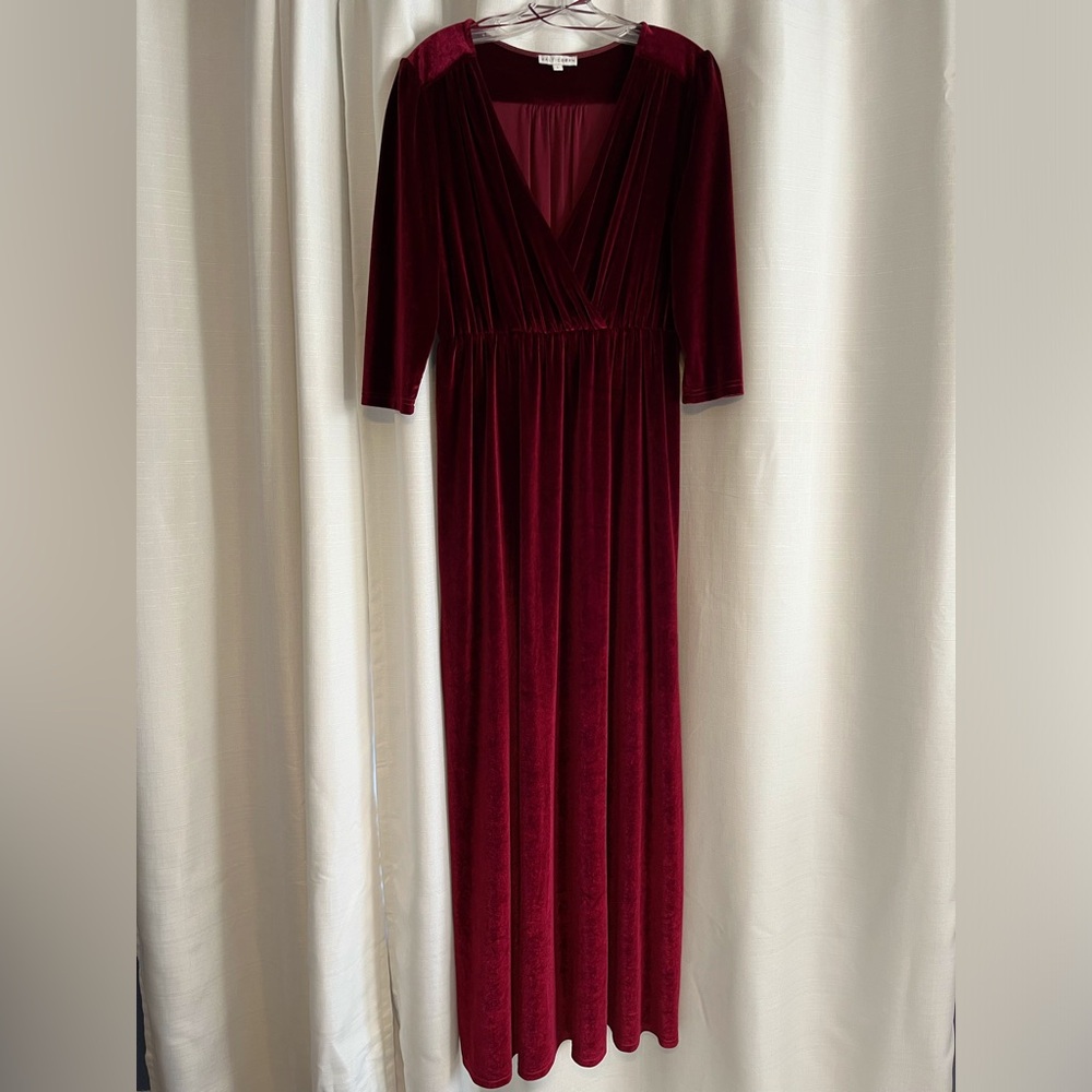 Baltic Born Sofia Velvet Maxi Dress | Mulberry